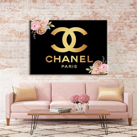 Chanel artwork wall